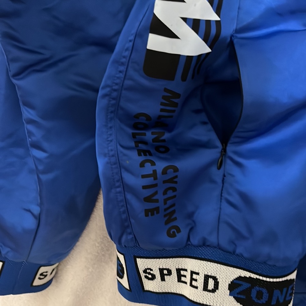Moschino Blue Racing Logo Bomber Jacket - Picture 11 of 14